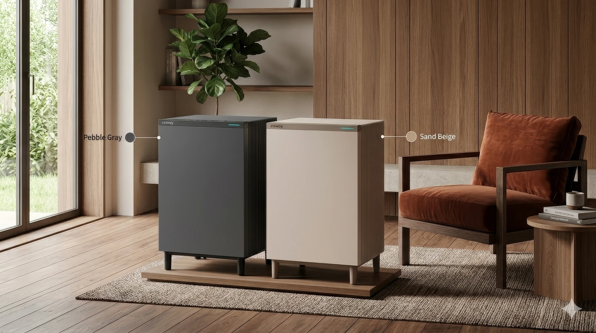 SQUAREBIG dua warna di ruangan minimalis kayu